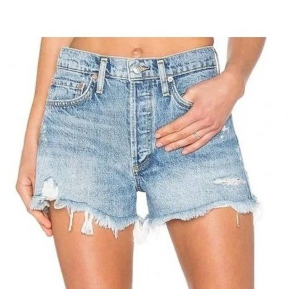 AGOLDE Parker Vintage Cutoff Denim Shorts in Swapmeet Size 26